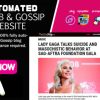 I will create the best automated celebrity and gossip news website monetized with ads