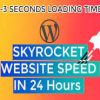 I will increase wordpress speed optimization skyrocket pagespeed in 24 hours