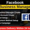 I will create a facebook business manager and an ad account