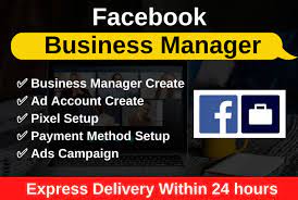 I will create a facebook business manager and an ad account