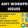 I will fix any wordpress errors and html, css, PHP, js issues