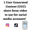 I will create a video ad, ucg, using your companies product for tik tok or instagram