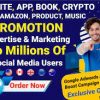 I will promote and advertise website, crypto, product, cbd, app, book or web traffic