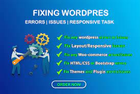 I will fix word press issues, word press website or errors