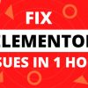 I will fix elementor bugs, issues in one hour